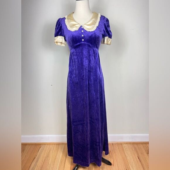 Lisa Jo 70s Vintage Prairie Gown - Picture 1 of 6